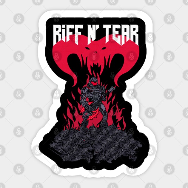 Riff N' Tear Sticker by zody